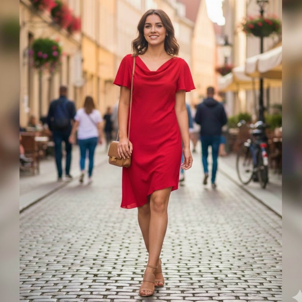 Red dress